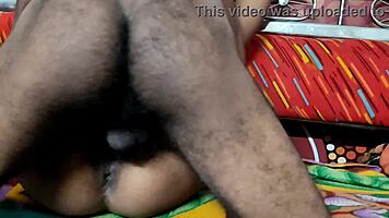 desi brunette enjoys hard doggy pounding in bedroom