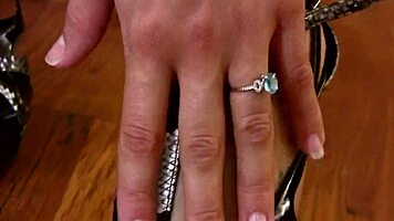 hey, wanna see this sexy blonde's long legs up close?