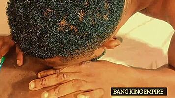 Big Ass Naughty Queen Ravaged Hard by Two Guys, Monster Cocks Pounding to Gushing Cumshot