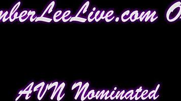 cute teen kimber lee deepthroats cock in red lipstick pov 💋🍆