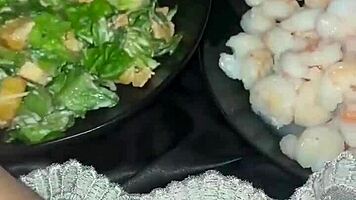 muslim babe goes wild masturbating seducing bbc with kinky food fetish frenzy