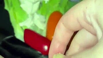 muslim babe goes wild masturbating seducing bbc with kinky food fetish frenzy