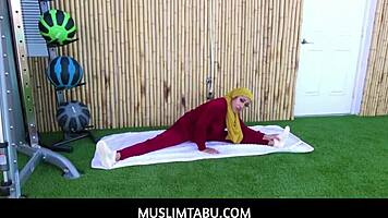 Arab Wife Cheats With Trainer Hijab Blowjob Fuck