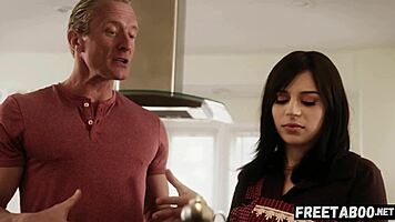 Big cock stepdad turns sleepover into rough pounding session