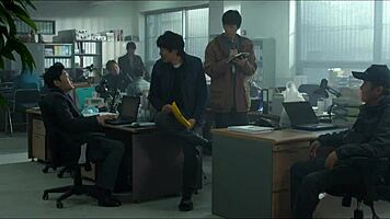 Kim Seo Young bent over doggystyle fucked by police in butcher shop