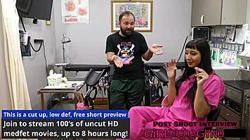 Selena Sativa's First Gyno Exam Spreads Wide