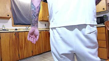 girl unleashes multiple squirting orgasms flooding kitchen floor in wet frenzy