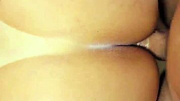 Wet Latina's Tight Pussy Filled with Hot Creampie Surprise