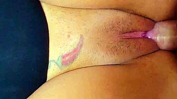 Wet Latina's Tight Pussy Filled with Hot Creampie Surprise