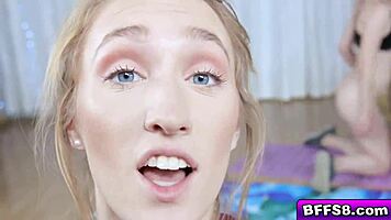 damn, horny flexible teens stretch pussies wide open!