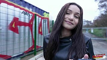 Agatha Santos' Big Natural Saggy Tits Bounce in First Casting Fuck