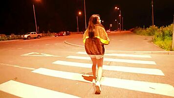 Street Blonde Pickup Ends with Massive Mouthful in Bushes!