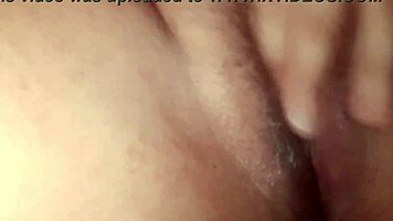 Ex teen jerks small foreskin cock to explosive cum while fingering wet pussy