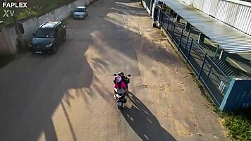 kali goddess, ride this brazilian biker outdoors?