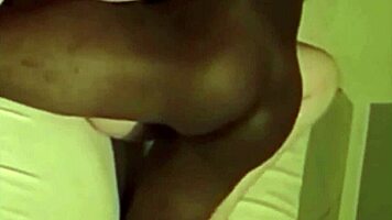 woman eagerly swallows massive black cock while fingering herself to orgasm