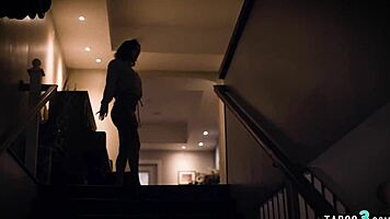 Wife joins husband and babysitter for steamy threesome fun