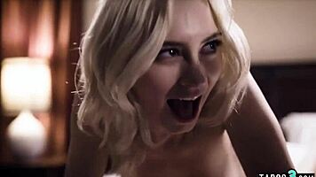 Wife joins husband and babysitter for steamy threesome fun