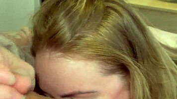 babe ravages huge cock with sloppy deepthroat after week