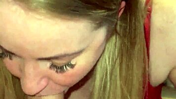 babe ravages huge cock with sloppy deepthroat after week