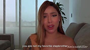 fiery fight between brunette latina lovers turns into wild passionate pounding