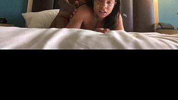 juicy latina booty endures hard interracial doggystyle pounding