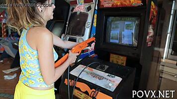 barely legal teen's passionate socked sex ignites wild desires