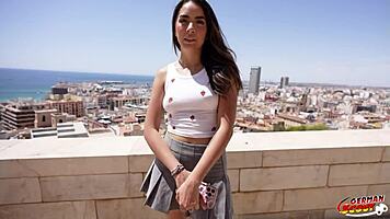 Scout picks up Kitty Love for wild casting creampie