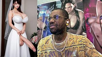 trans slut rides cock cums hard spits in face ai generated fury