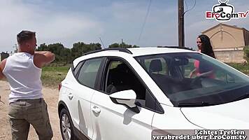 german tourist milf picked up and fucked hard on mallorca streets