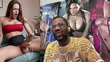 trans slut rides cock cums hard spits in face ai generated fury