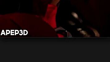 big tit loba rubs shaved pussy 😍 morrigan shakes huge boobs blackfire fingers stepsis tight hole 💦🍑