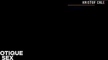 kristy black spreads legs wide for passionate anal riding with juicy natural tits