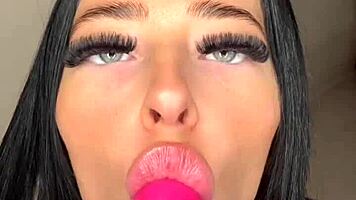 horny british teen squirts wildly in pov webcam girlfriend fantasy