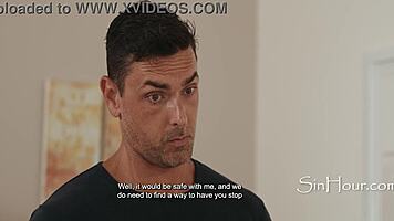 messy young squirter leaves sticky chaos for older man's attention