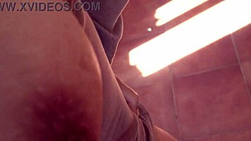 horny mature milf exposes hairy wet pussy during intense taboo voyeur session