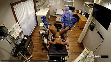 minnie rose chained as petite bdsm slave toyed gaping missionary backstage