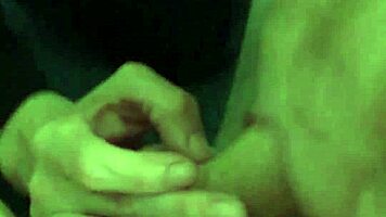 petite pigtail euro girl with small tits licks balls and rims ass on couch pov