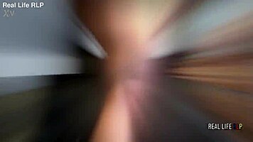 😍 Busty brunette Anastasia rims anal swallows hard