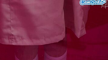 Petite Blonde Megan Destroyed By Big Black Cock In Halloween Cosplay Sloppy Fuck