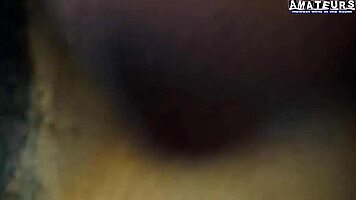 Skylar's slim brunette throat takes messy deep thrusts in amateur worship