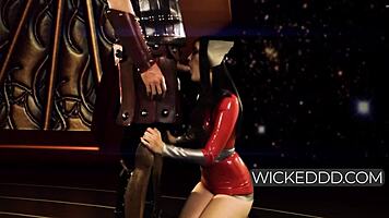 Thor roleplay heats up as Heimdall rams Kimberly Kane's eager oral portal!