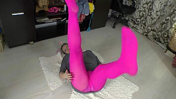 Sweaty Blonde Workout Tease