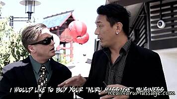 Cute Asian Nuru Handjob Massage