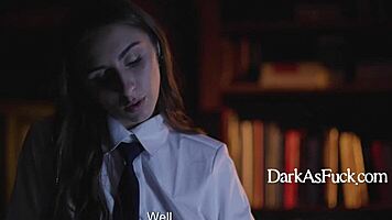 innocent teen lures priest into forbidden bent over anal encounter