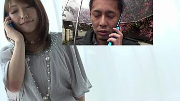 Submissive petite Japanese teen trembles through her first creampie tears