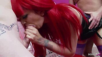 redhead skinny bitch mai bailey takes anal dp mmf threesome with monster cocks and sloppy facials