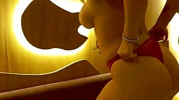 brazilian party cutie dances then reveals her juicy pussy lips up close