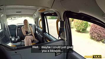 cute petite blonde gets roughly fisted deep in fake taxi adventure