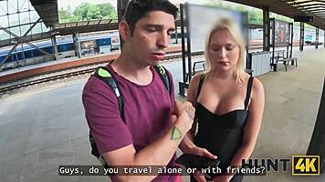 hunt4k babe with firm natural tits cheats on boyfriend with horny stranger pickup