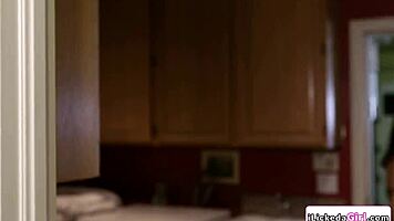 Lesbian babes pickup leads to intense pussy licking tribbing